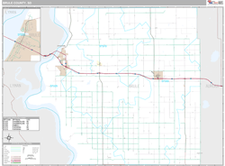 Brule County, SD Wall Map