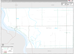 Buffalo County, SD Wall Map