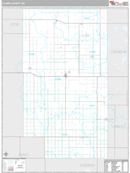 Clark County, SD Wall Map