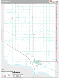 Clay County, SD Wall Map