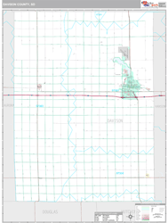 Davison County, SD Wall Map