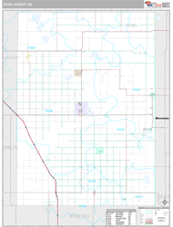 Deuel County, SD Wall Map