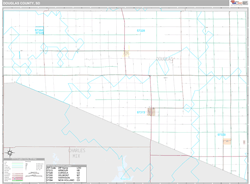 Douglas County, SD Wall Map