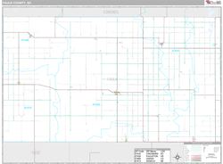 Faulk County, SD Wall Map