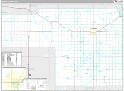 Grant County, SD Wall Map