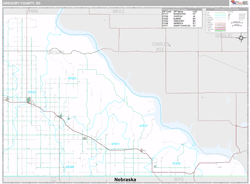 Gregory County, SD Wall Map