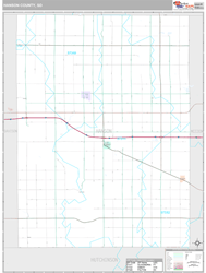 Hanson County, SD Wall Map