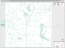 Harding County, SD Wall Map