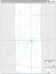 Hyde County, SD Wall Map