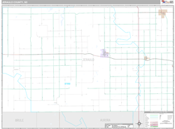 Jerauld County, SD Wall Map