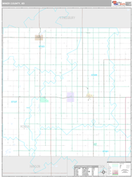 Miner County, SD Wall Map