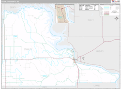 Stanley County, SD Wall Map