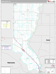 Union County, SD Wall Map