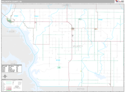 Walworth County, SD Wall Map