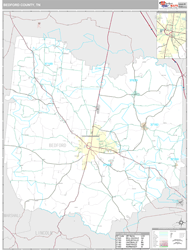 Bedford County, TN Wall Map