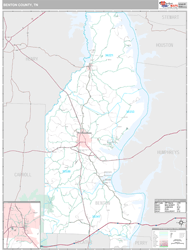 Benton County, TN Wall Map