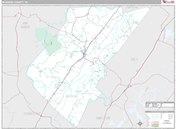 Bledsoe County, TN Wall Map