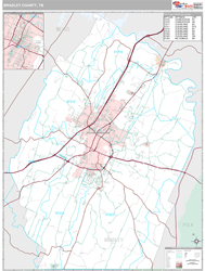 Bradley County, TN Wall Map