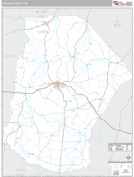 Cannon County, TN Wall Map