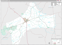 Chester County, TN Wall Map