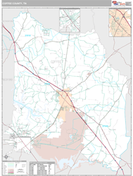 Coffee County, TN Wall Map