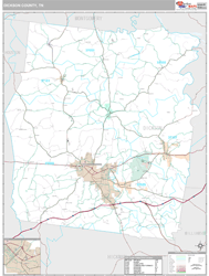 Dickson County, TN Wall Map