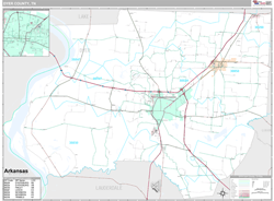 Dyer County, TN Wall Map