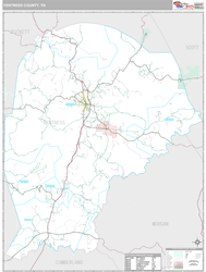 Fentress County, TN Wall Map