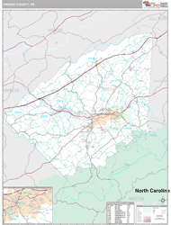 Greene County, TN Wall Map