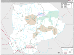 Grundy County, TN Wall Map