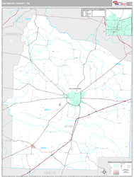 Haywood County, TN Wall Map