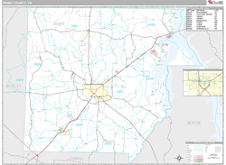 Henry County, TN Wall Map