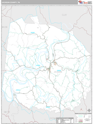 Jackson County, TN Wall Map