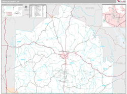 Lincoln County, TN Wall Map