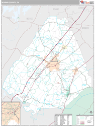 McMinn County, TN Wall Map