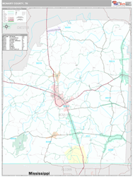McNairy County, TN Wall Map
