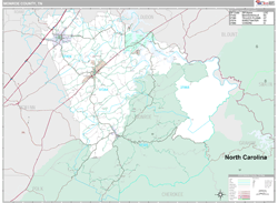Monroe County, TN Wall Map