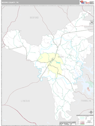 Moore County, TN Wall Map