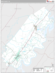 Rhea County, TN Wall Map