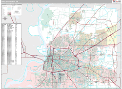 Shelby County, TN Wall Map