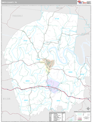 Smith County, TN Wall Map