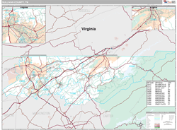 Sullivan County, TN Wall Map