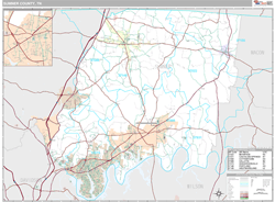 Sumner County, TN Wall Map