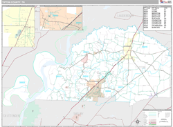 Tipton County, TN Wall Map