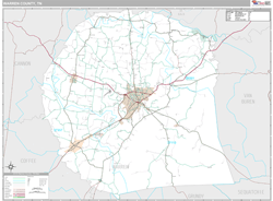 Warren County, TN Wall Map