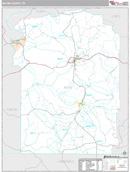 Wayne County, TN Wall Map