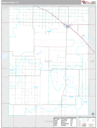 Bailey County, TX Wall Map