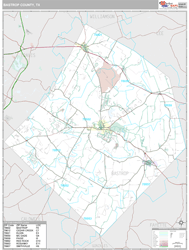 Bastrop County, TX Wall Map