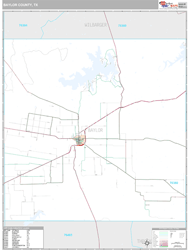 Baylor County, TX Wall Map