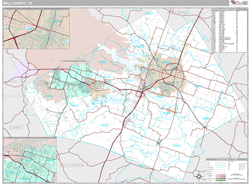 Bell County, TX Wall Map